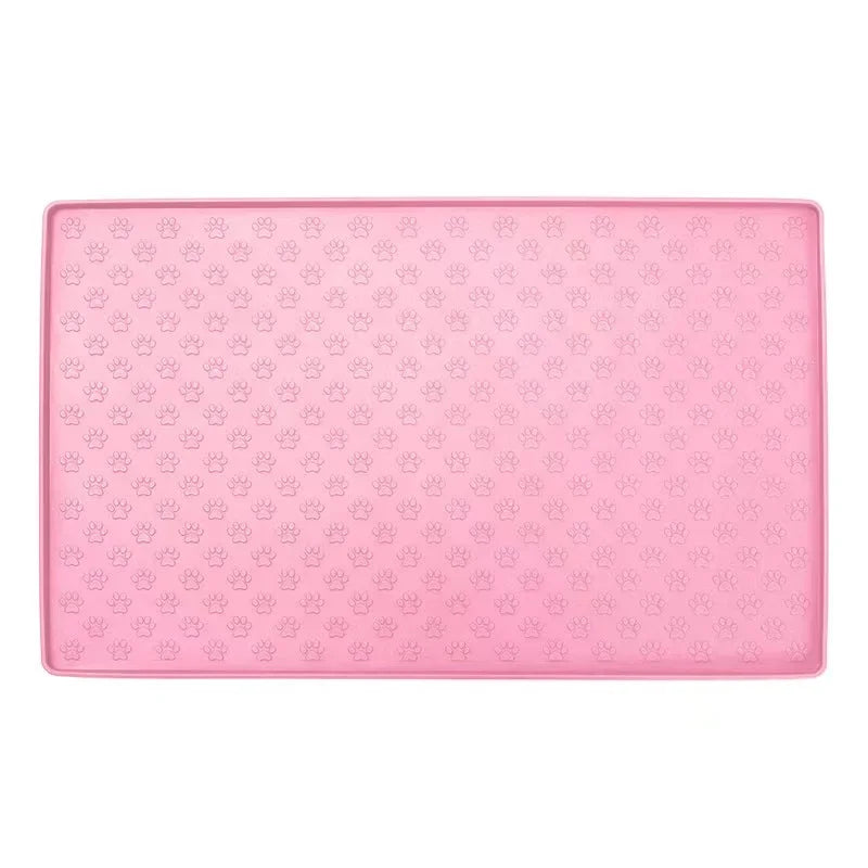 🐾 Silicone Waterproof Pet Feeding Mat – Non-Slip Food & Water Bowl Placemat for Cats & Dogs