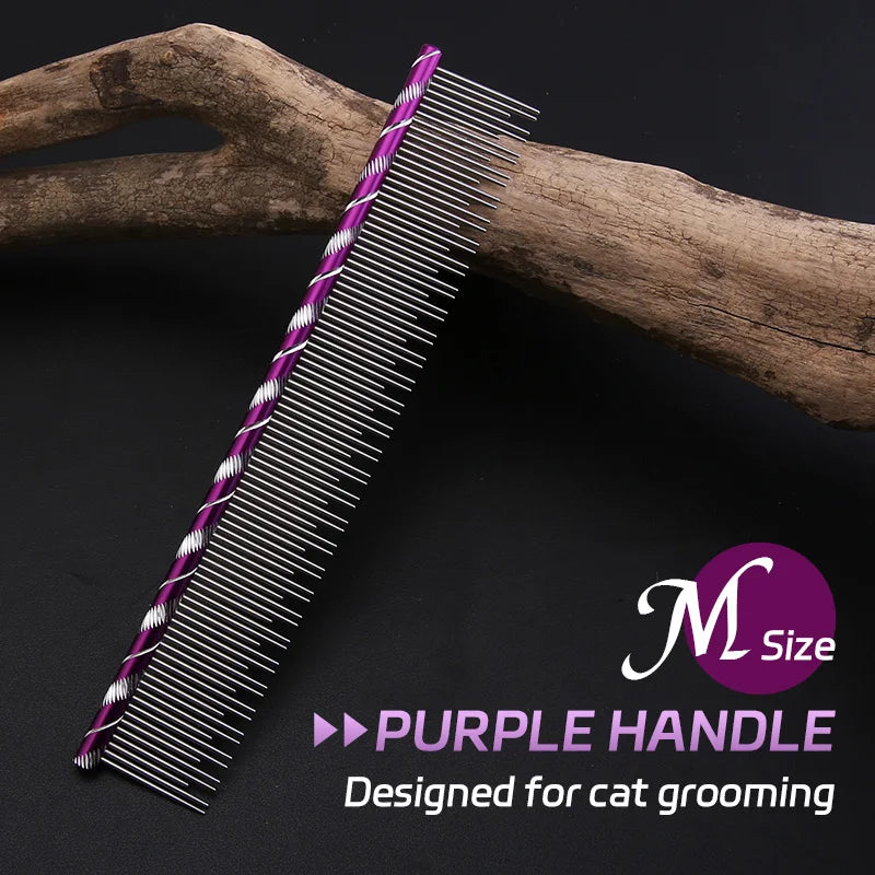 Fenice Cat Grooming Comb – Stainless Steel Pins