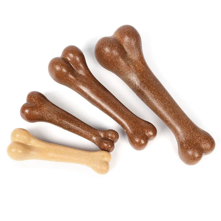 Nearly Indestructible Dog Bone Chew Toy – Natural Non-Toxic Anti-Bite Dental Toy for Small, Medium & Large Dogs
