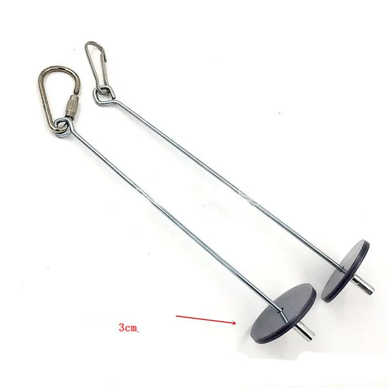 Stainless Steel Bird Toy Skewer – Fruit & Veggie Hanging Holder for Parrots and Small Animals