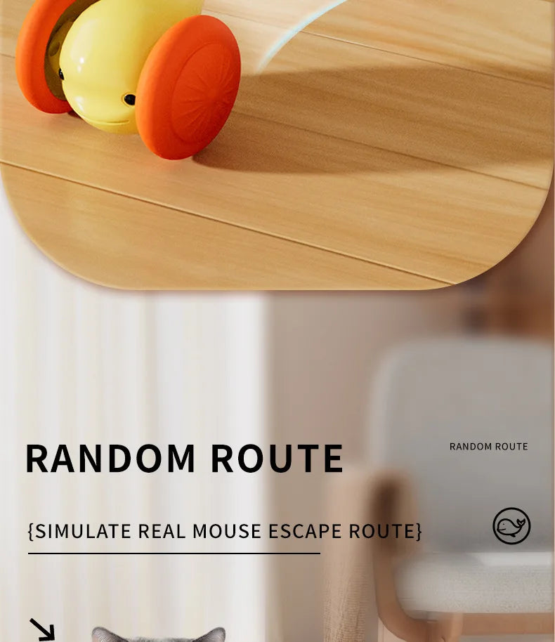 Interactive Electric Whale Cat Toy – Automatic Teaser Car with Obstacle Avoidance for Kittens