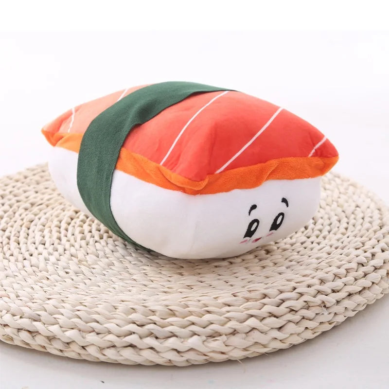 🍣 Sushi Cat Toys – Fluffy Sushi Roll Pillow for Kittens & Cats 🐾💤