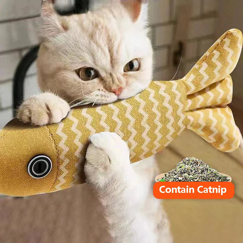 Fish Catnip Kicker Toy – Interactive & Chew-Friendly