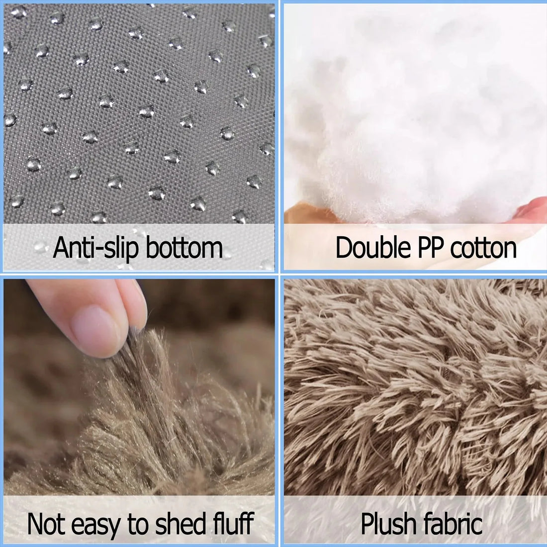 Round Plush Dog Bed – Winter Warm Washable Cat & Dog Basket Bed for Small, Medium & Large Pets