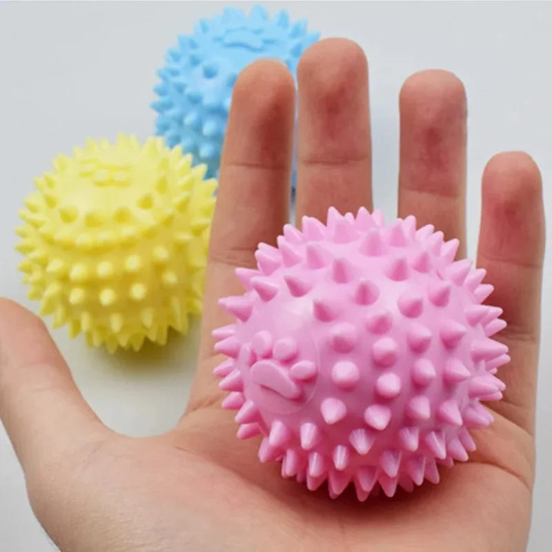 Rubber Chew Ball – Interactive Tooth Cleaning Toy for Dogs & Cats
