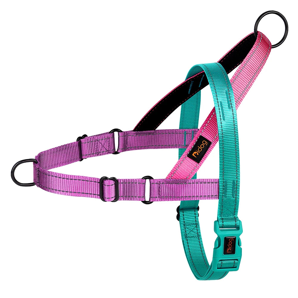 🐶 Reflective No-Pull Nylon Dog Harness – Adjustable Vest for Small to Large Dogs 🐾