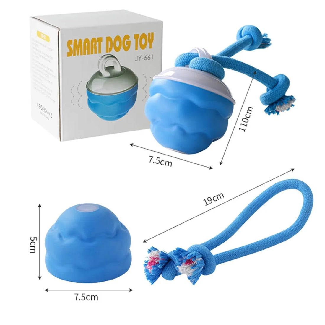 🐶 Electric Interactive Dog Ball – USB Rechargeable Jumping Pet Toy