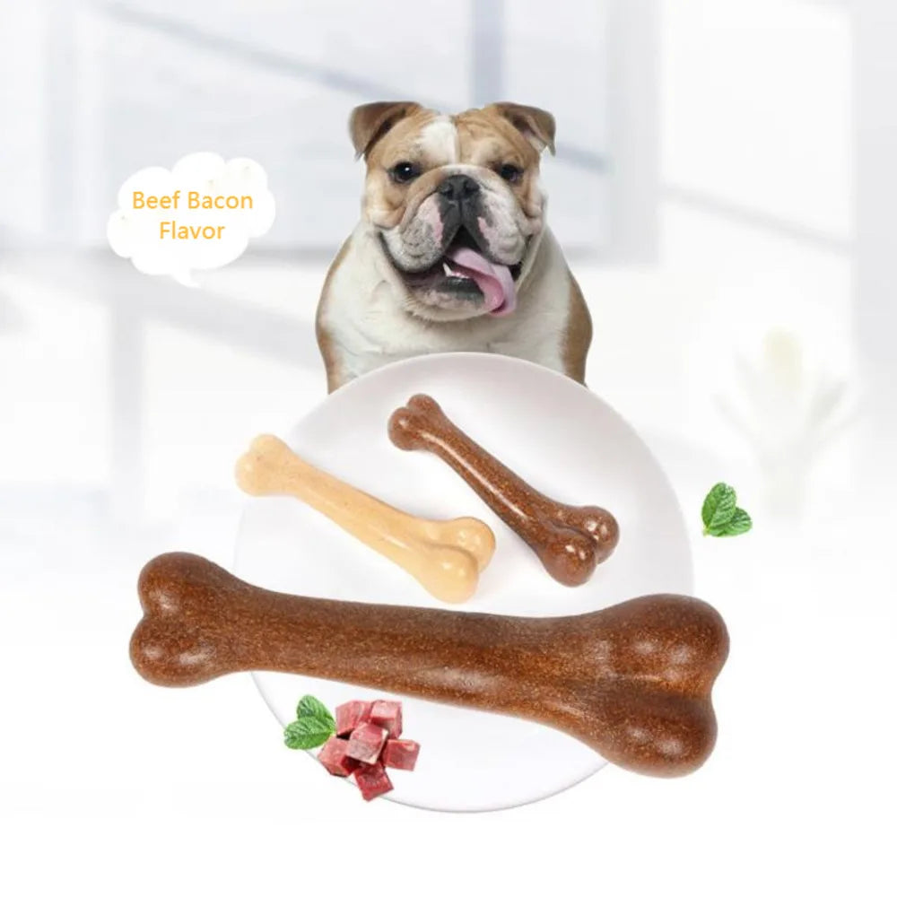 🦴 Dog Bone Chew Toy – Nearly Indestructible, Non-Toxic & Natural Dental Toy for All Dogs 💪🐾