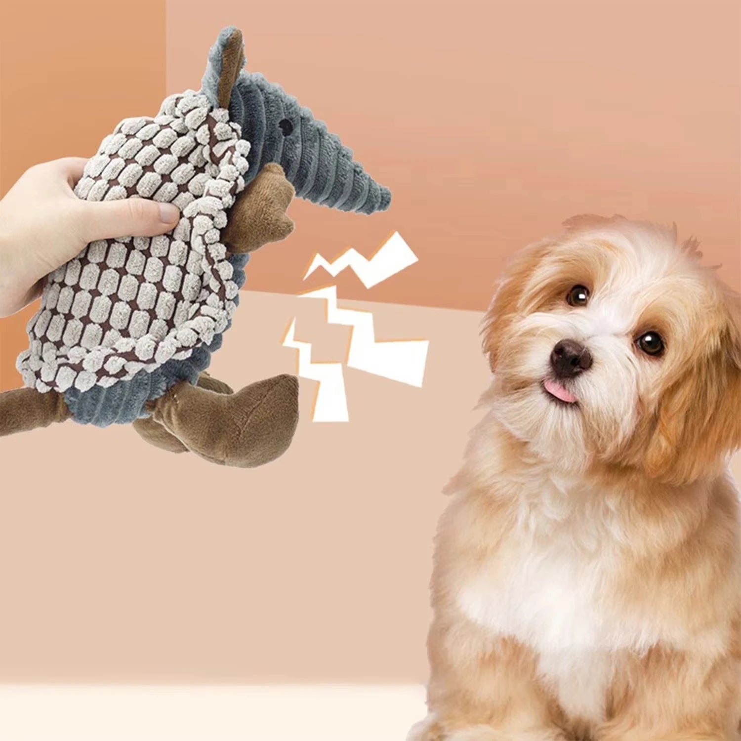 Pangolin Pet Toy – Squeaky Plush for Dogs & Cats, Teeth Cleaning