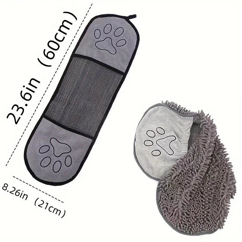 Super Absorbent Quick-Dry Pet Bath Towel – Large Towel for Dogs & Cats