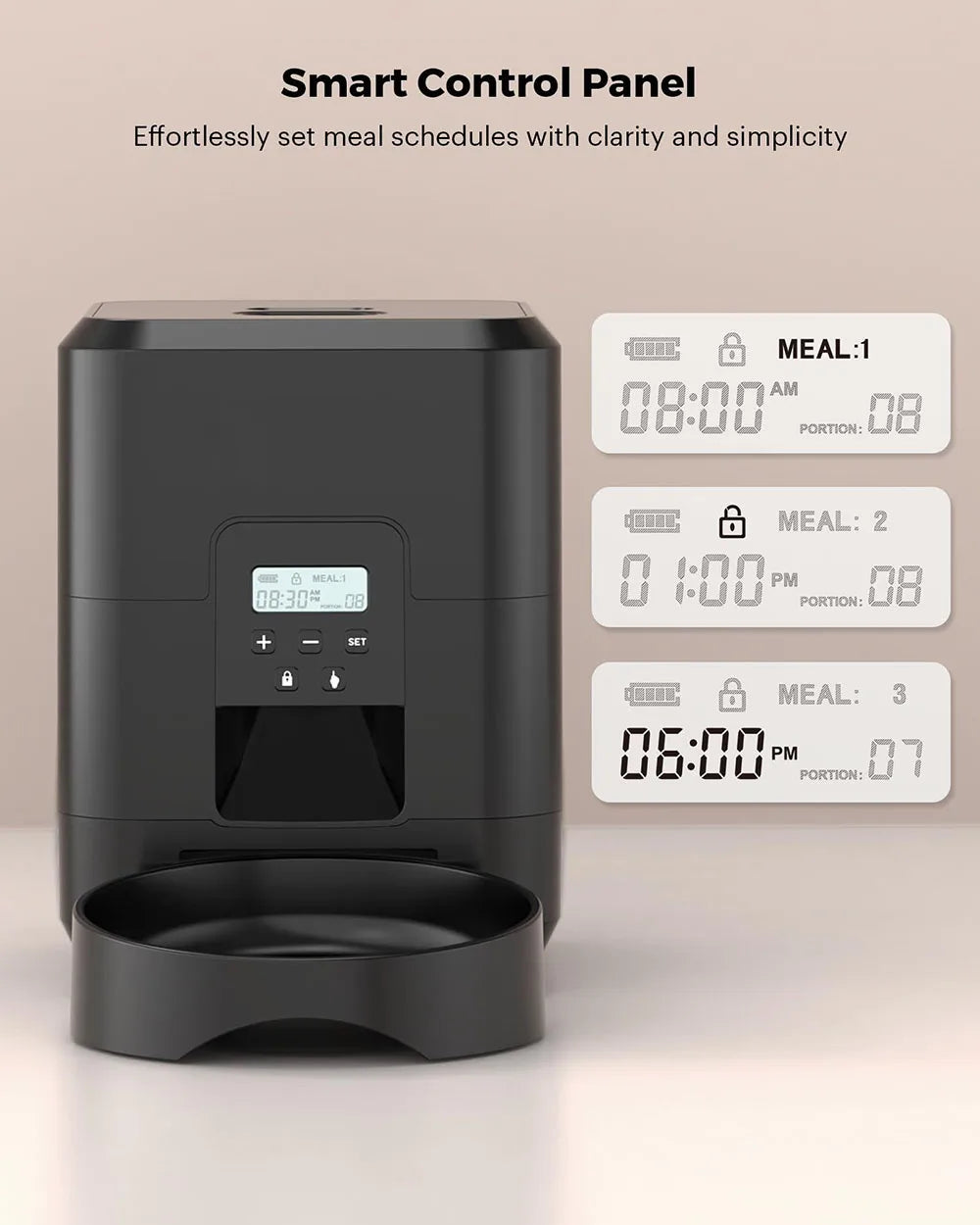 Smart Automatic Pet Feeder – Timed & Slow Feed for Cats & Dogs 🐾⏱️