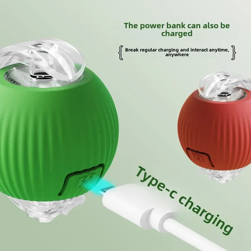 Smart Rolling Ball Toy – Rechargeable Interactive Toy for Cats & Dogs