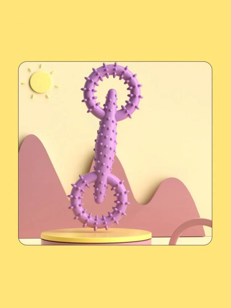 Indestructible Dog Pull Ring Toy – Interactive Chew Toy for Puppies, Teeth Cleaning & Boredom Relief