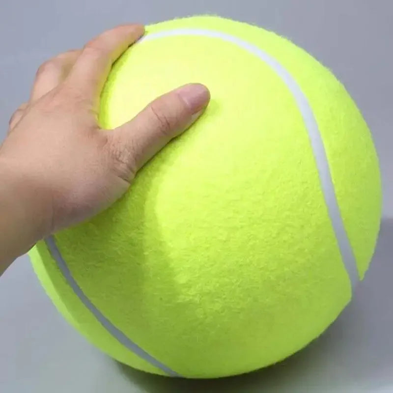Jumbo Dog Tennis Ball – 7/8/9.5" Plush Chew Toy for Large Dogs & Training