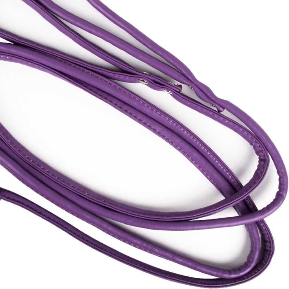 Soft PU Leather Dog Leash – 120cm Smooth Lead for Small Dogs & Puppies