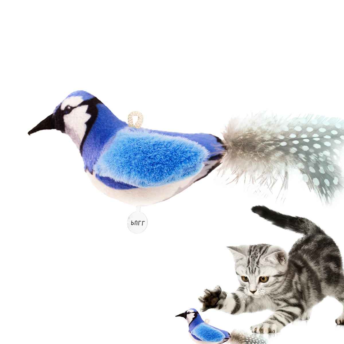 Chirp Bird Interactive Cat Toy with Realistic Sound 🐦🐾