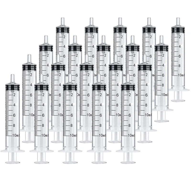 2-20Pcs Plastic Reusable Syringe (1ml-10ml) – Hydroponics, Measuring, Kitchen Tool