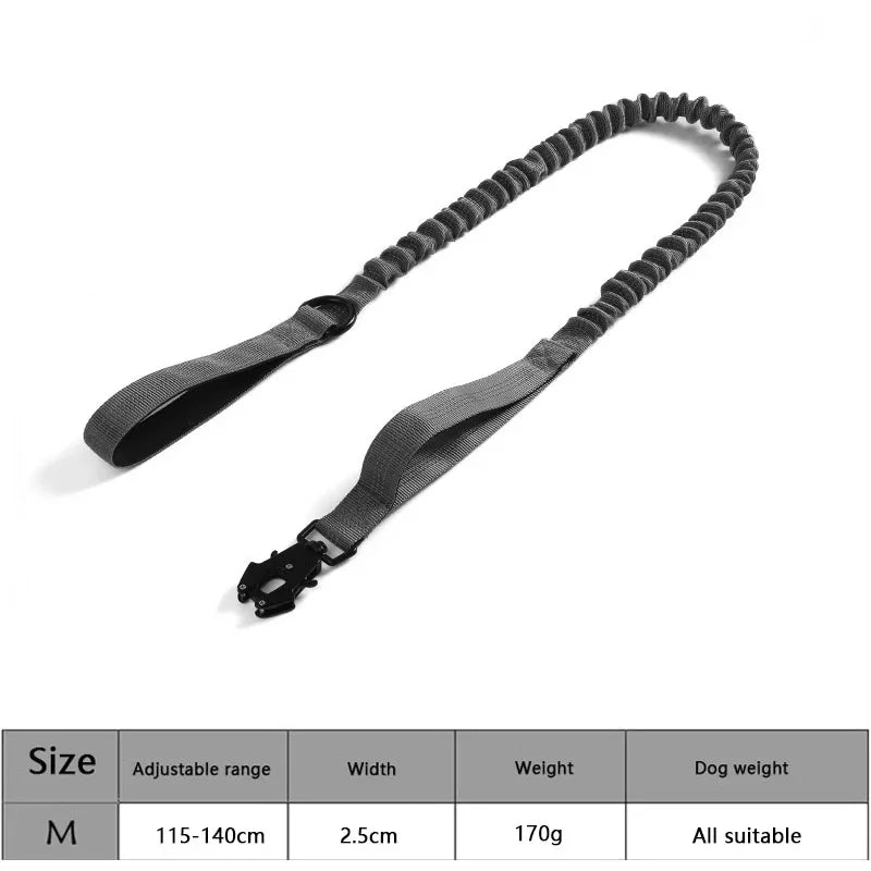 Adjustable Tactical Dog Collar & Traction Rope