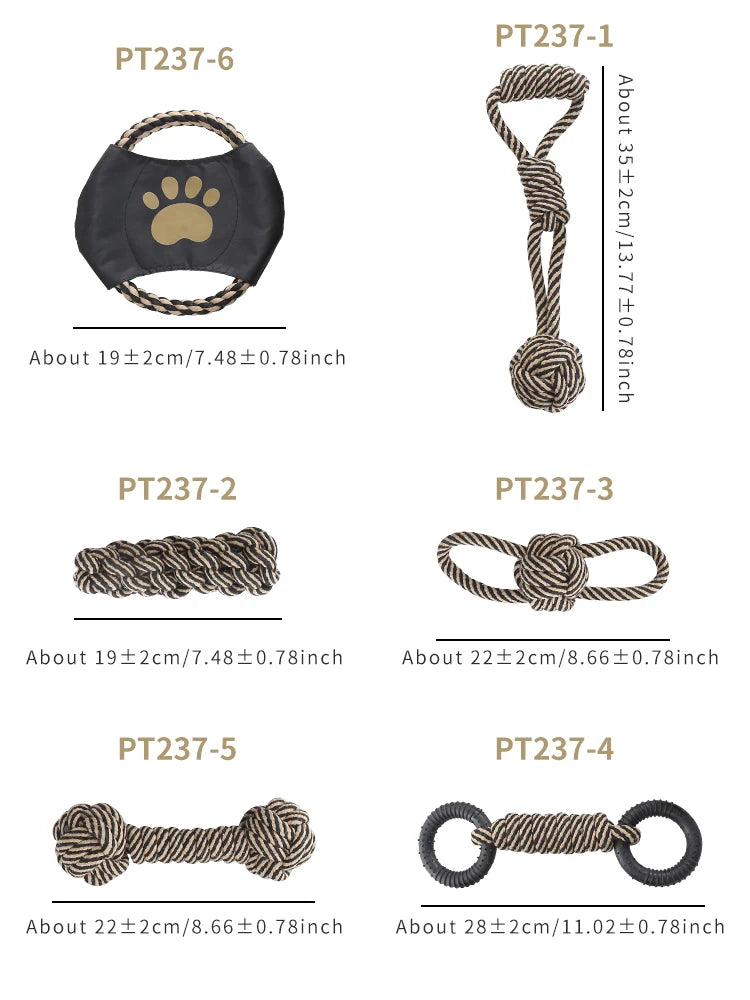 Cotton Rope Dog Toy – Chew, Training & Dental Health 🐾🪢