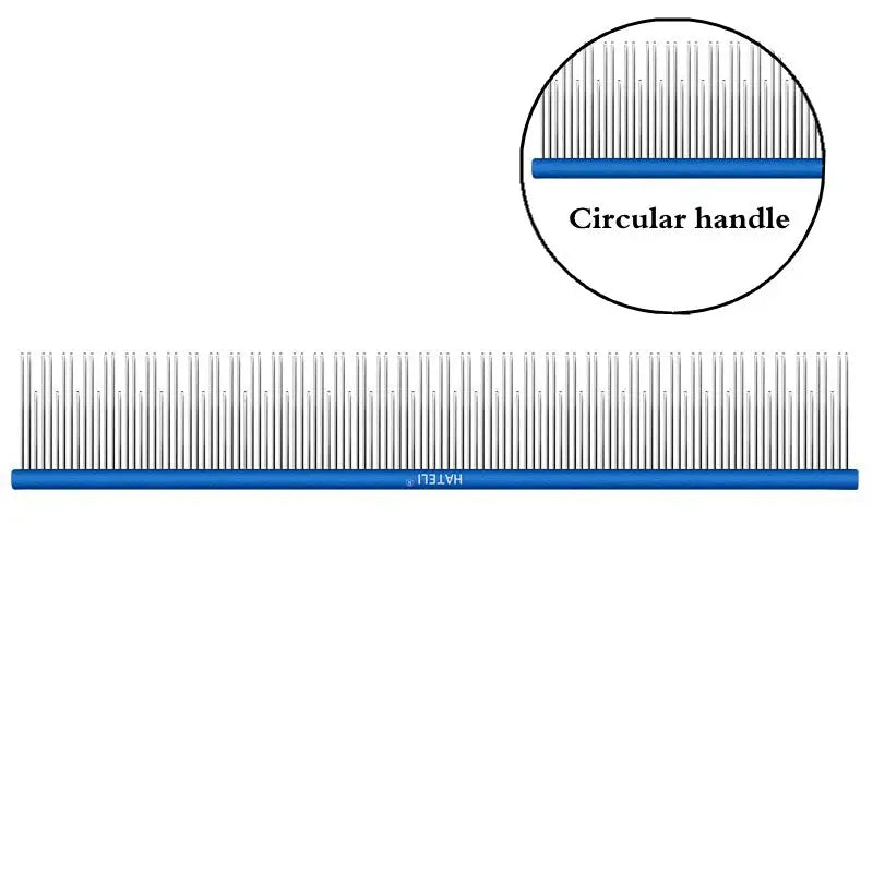 22cm Stainless Steel Pet Grooming Comb for Dogs & Cats