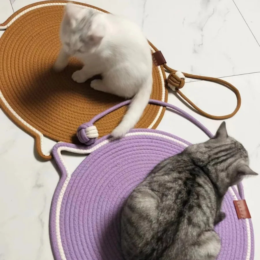 Cotton Rope Cat Scratching Mat – Durable Wear-Resistant Claw Grinder & Scratcher Toy