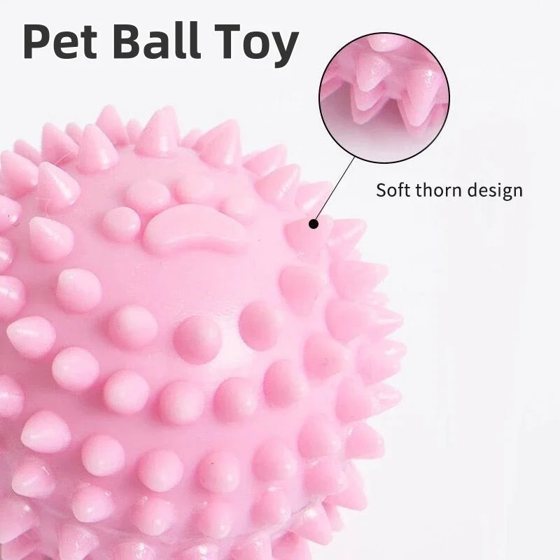 Rubber Chew Ball – Interactive Tooth Cleaning Toy for Dogs & Cats