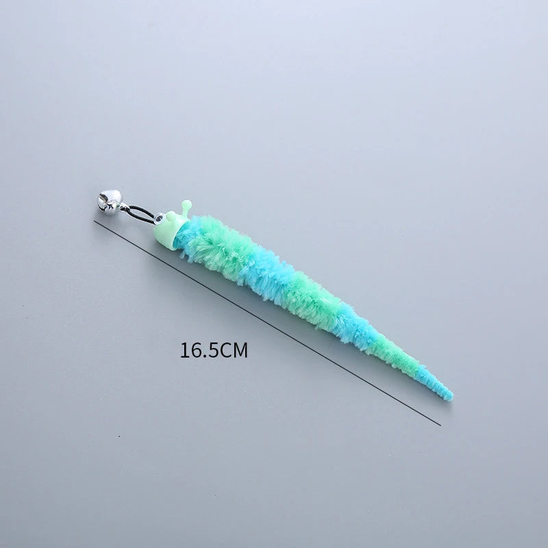 Plush Feather Bird Replacement Head for Cat Stick – Interactive Magic Wand with Bell