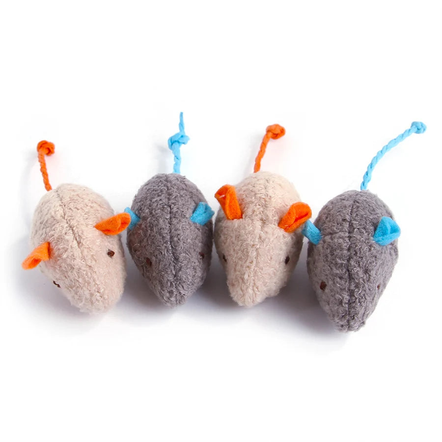 Plush Mouse Cat Toy – Interactive Cute Self-Hi Cat Play Toy
