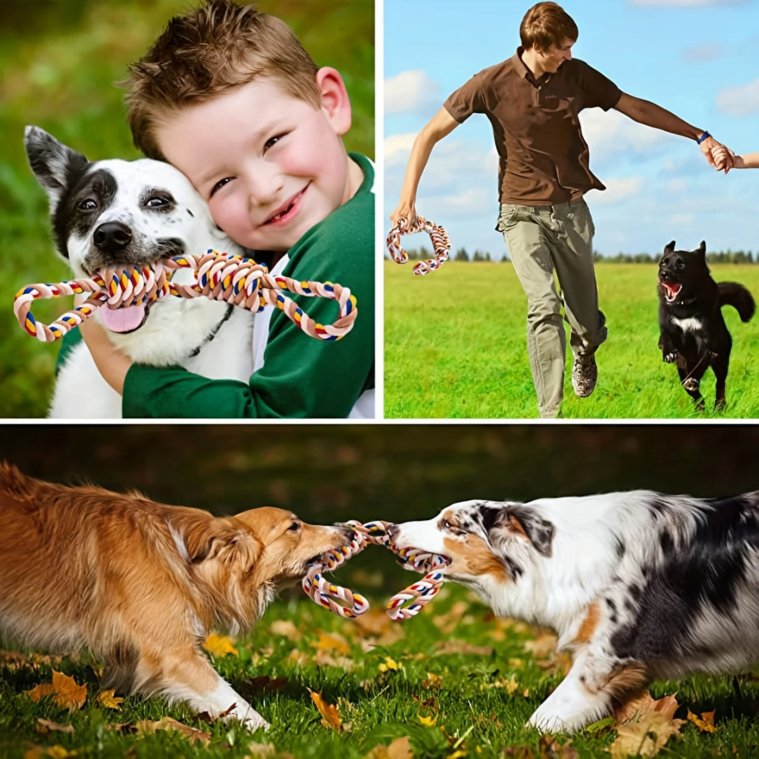 Indestructible Cotton Rope Toy for Medium & Large Dogs 🐶