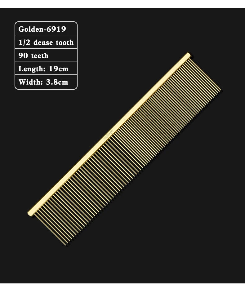 Pet Piano Comb – Dual-Sided Grooming Tool for Dogs & Cats | De-shedding & Knot Removal Brush