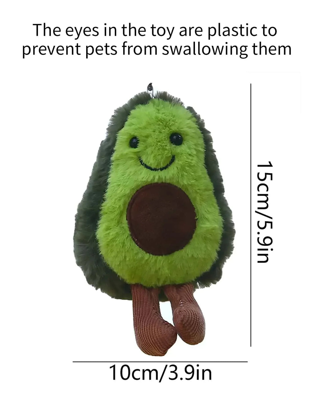 🥑 Funny Avocado Cat & Dog Plush Toy – Cute Pet Companion & Backpack Charm 🐾💚
