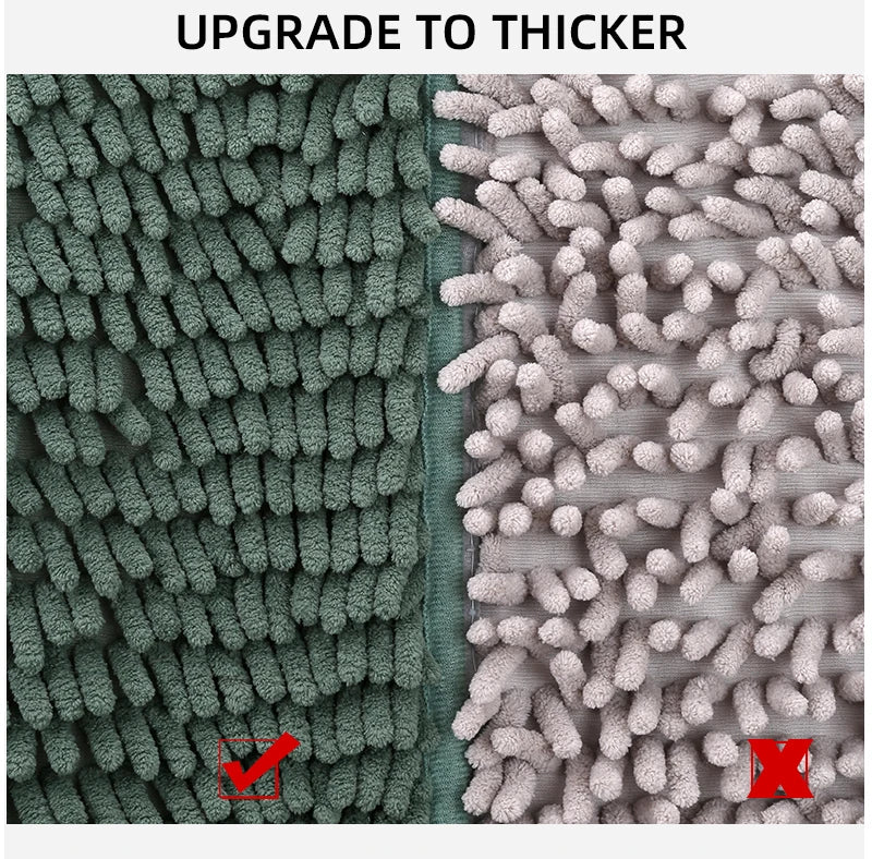 Chenille Plush Pet Mat – Soft Absorbent Dog & Cat Bed Pad, Cozy Seat Cushion for Crates, Bathroom & Pet Lounging