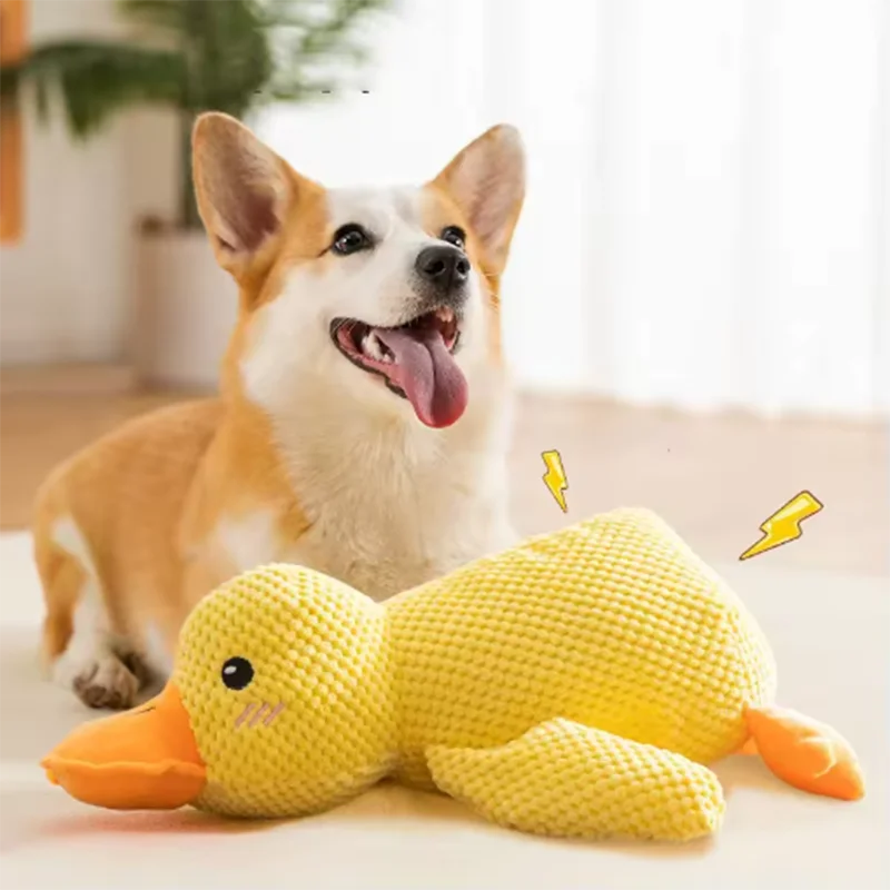 Stomping Duck Plush Dog Toy – Bite-Resistant Chew Toy for Large Dogs