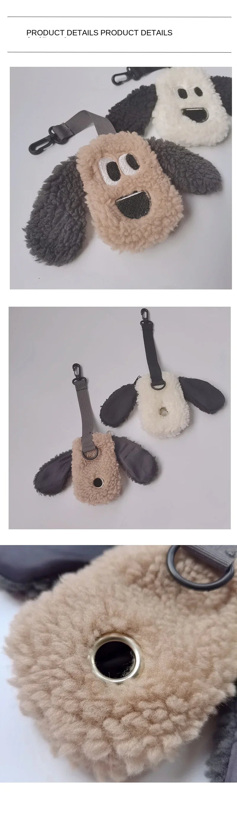 Luxury INS STYLE Dog Poop Bag Carrier – Stylish Portable Pet Waste Bag Dispenser for Dog Walking