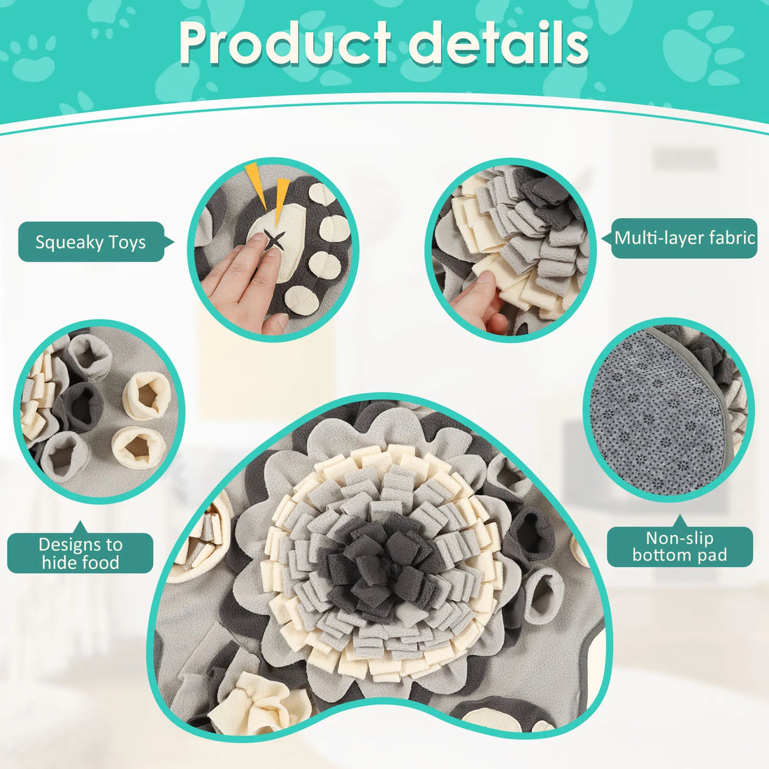 Dog Snuffle Mat – Interactive Feeding & Training Toy 🐶🌿