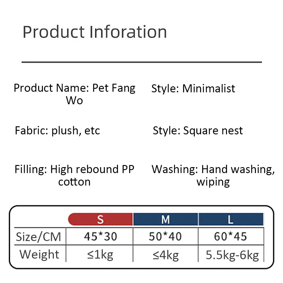 Cozy Cat & Dog Bed – Soft Pet Cushion House for Cats & Small Dogs, Basket-Style Pet Habitat