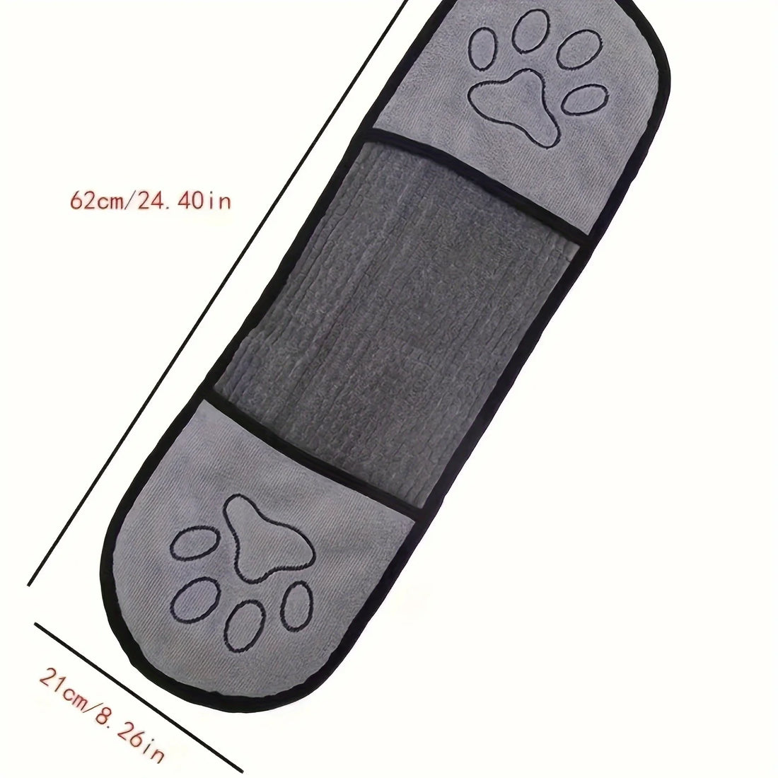 1 pet bath towel, made of Chenille material, specially designed for dogs, quickly absorbs water, suitable for cats and dogs