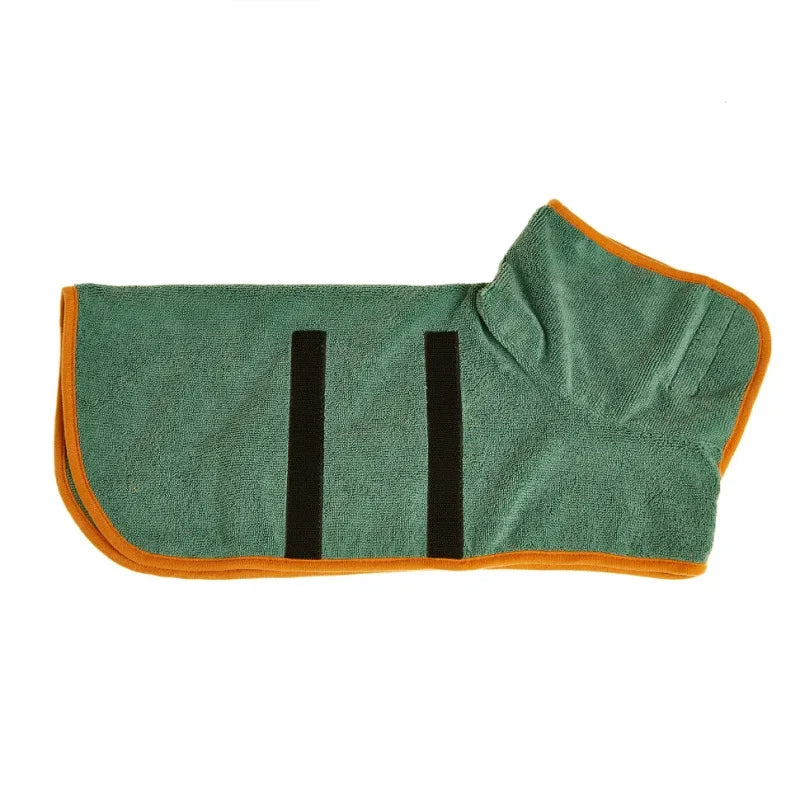 Pet Bathrobe Adjustable Towel – Super Fast-Drying Moisture Robe for Dogs (Large, Medium, Small)