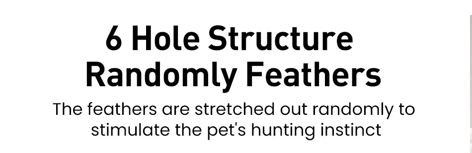 ROJECO 2-in-1 Smart Feather & Ball Cat Toy – 5 Modes