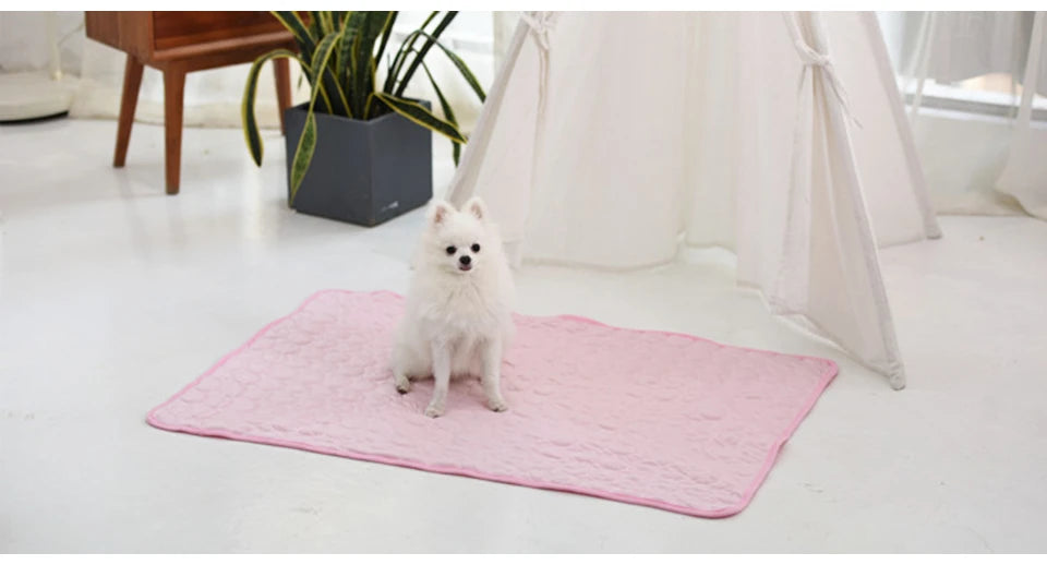 DualPet Cooling Pad for Dogs & Cats – Washable Summer Gel Ice Mat for Small to Large Pets, Cool Mattress Blanket