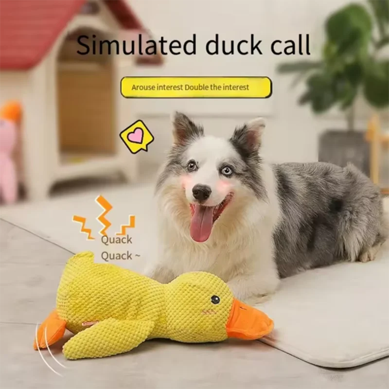 Stomping Duck Plush Dog Toy – Bite-Resistant Chew Toy for Large Dogs