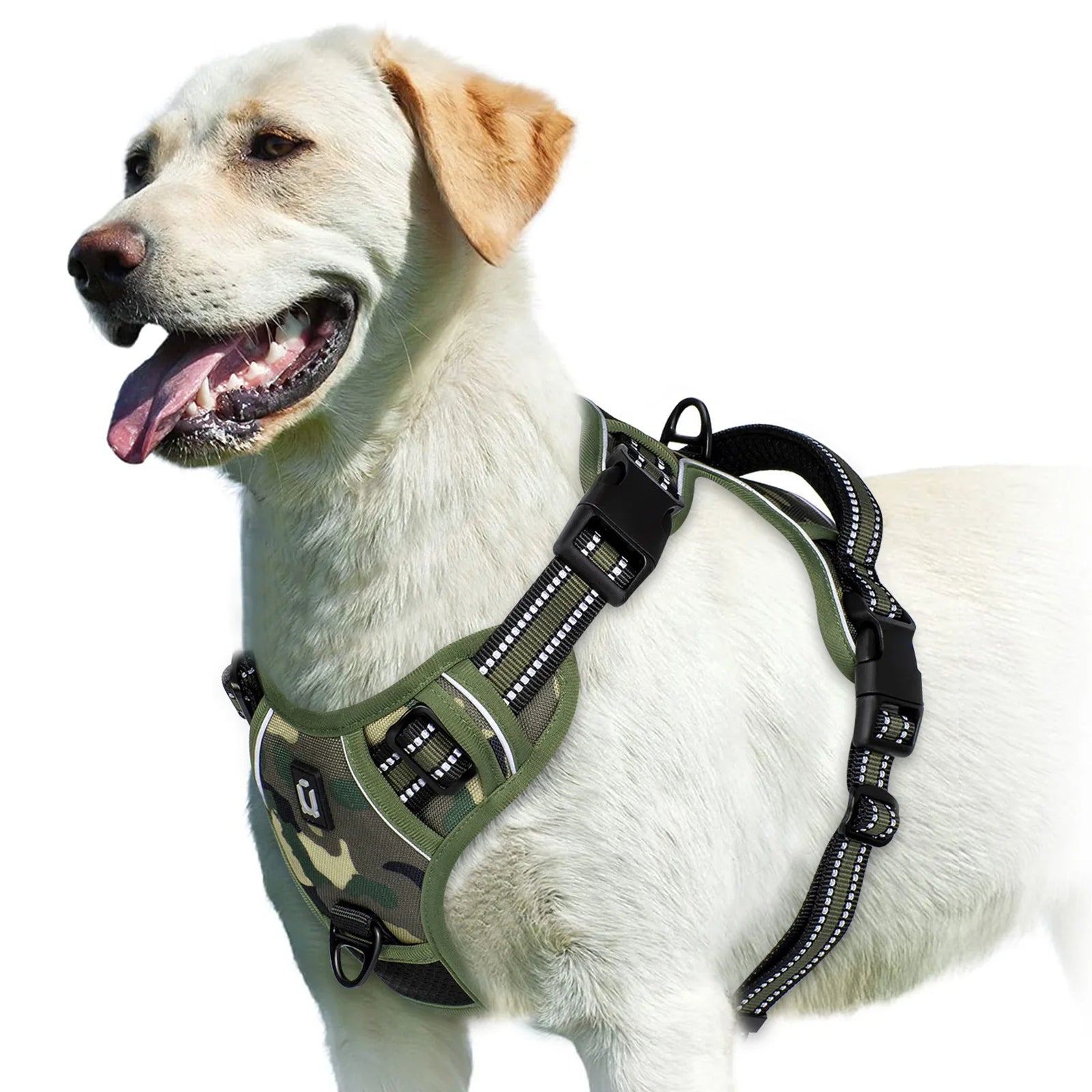 🐾 No Pull Dog Harness – Adjustable Soft Padded Vest with Easy-Control Handle