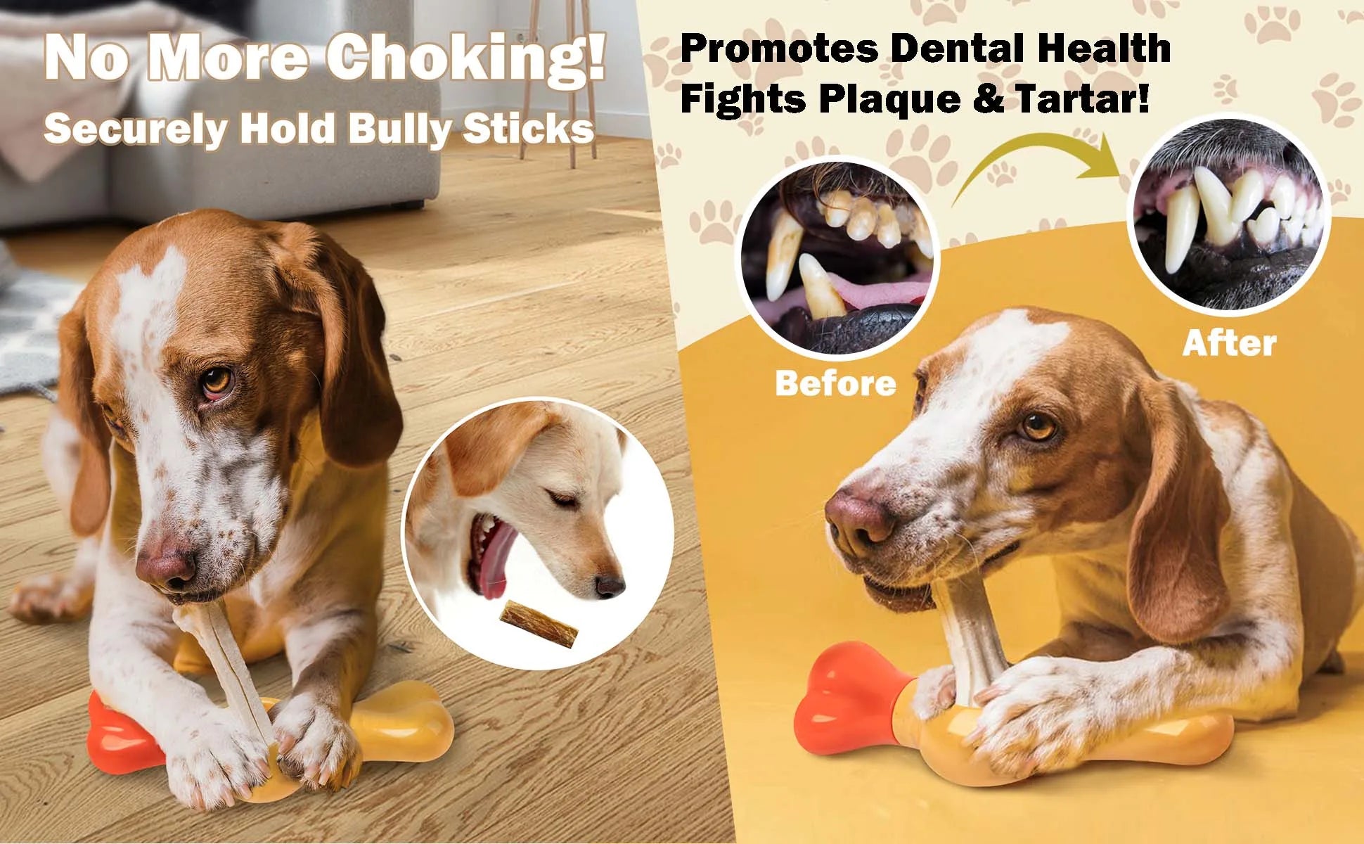 🐶 All For Paws Dog Bully Stick Holder – Chew Safety Device, Anti-Choking & BPA-Free 🦴🛡️