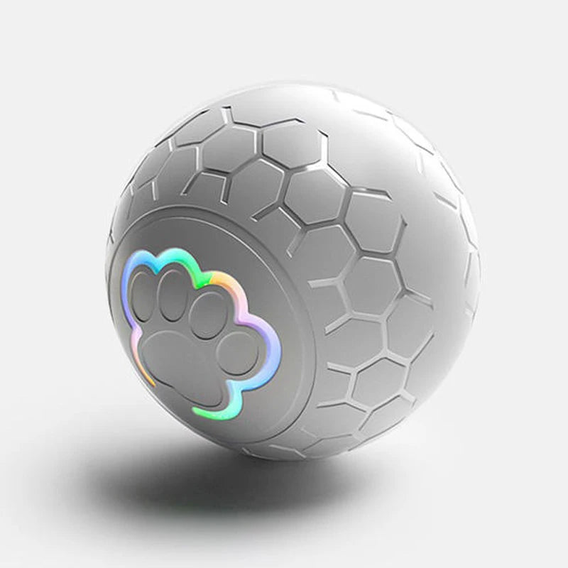 Smart Dog Toy Ball – USB Automatic Bouncing Rolling Ball with RGB Lights