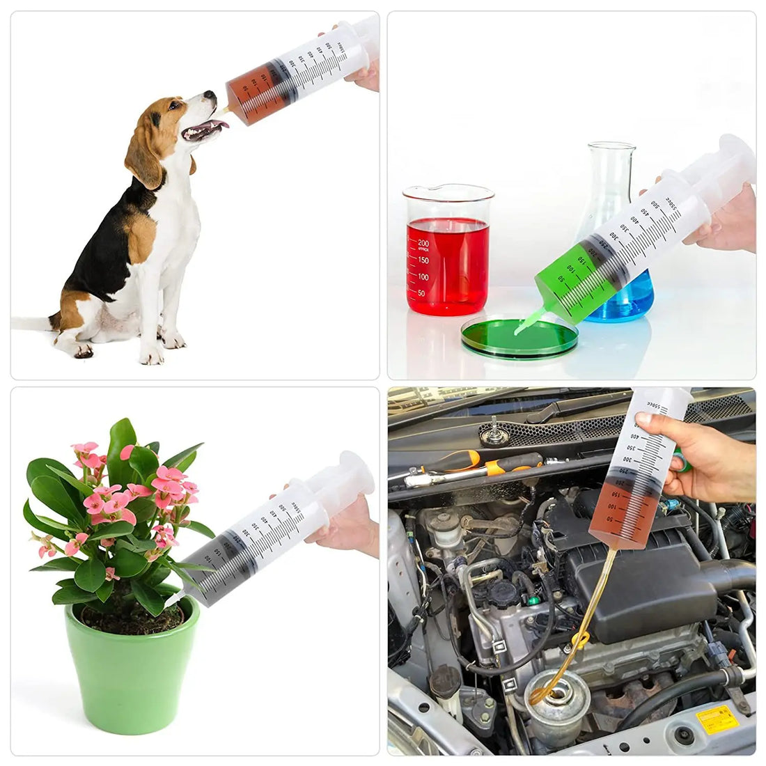 Multifunction Large Capacity Syringe with Hose – 100ml-550ml Pet Feeding, Oil, Fluid Injector