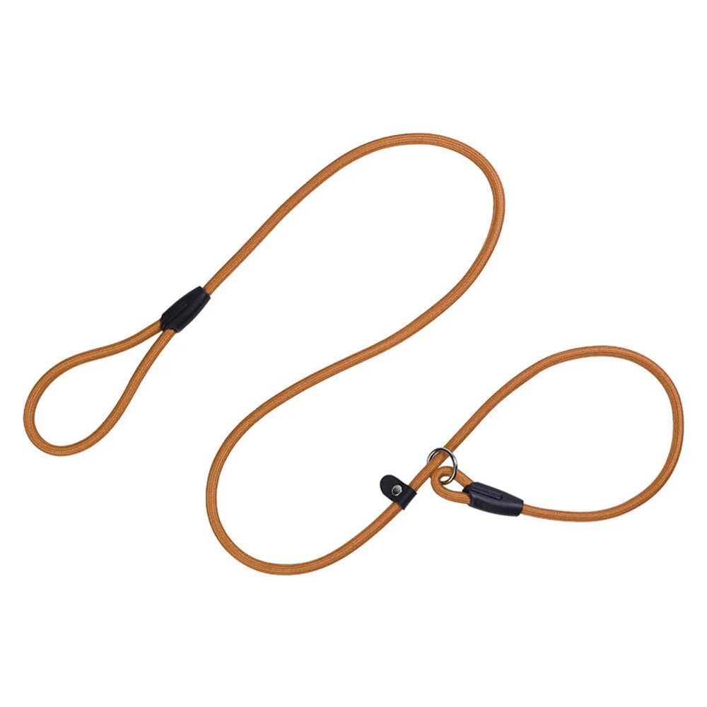 Slip Lead Dog Leash for Small Dogs – Anti-Choking P-Shaped Rope Leash for Puppy Training & Walking