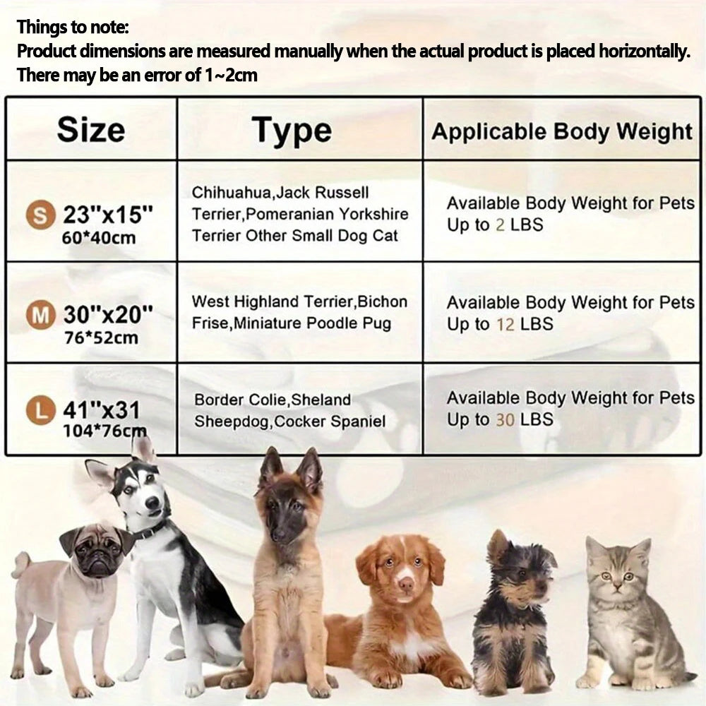 Soft Fluffy Bone Print Pet Blanket – Warm & Comfortable Throw for Cats and Dogs