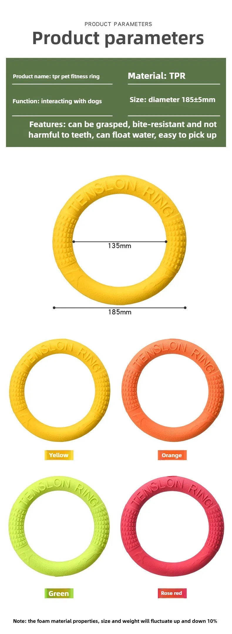 Dog Flying Disk Training Ring – Floating TPR Toy 🥏🐾