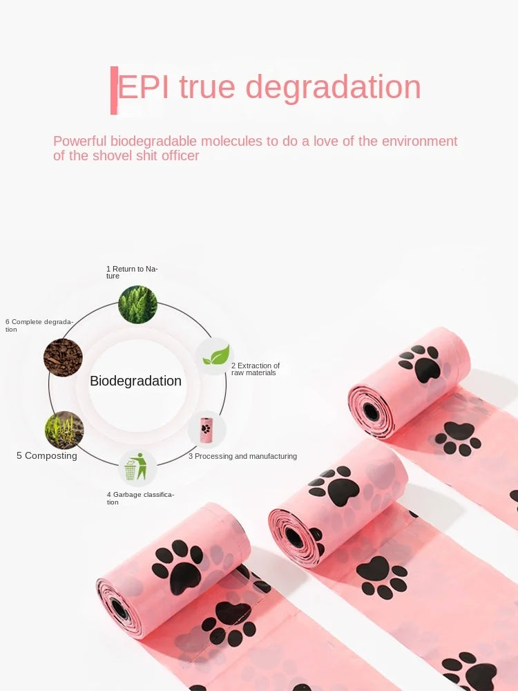 Biodegradable Dog Poop bags with Dispenser