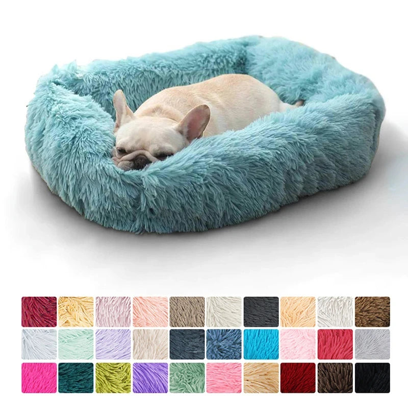 Winter Plush Rectangle Dog Bed – Warm Pet Sofa Mat for Small, Medium & Large Dogs & Cats